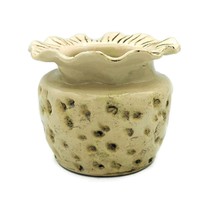 Textured Ceramic Bud Vase Large, Beige Irregular Shape Handmade Pottery ... - £206.48 GBP