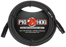 Pig Hog PHM20BKW Black/White Woven High Performance XLR Microphone Cable... - $31.96+
