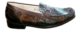 Waldlaufer  Sz. 8 Women&#39;s Shoes Bronze Penny Loafer Flats Leather Slip On. - $30.35