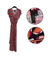 Darian Women’s Geometric Print Maxi Dress Size L Short Sleeve - $397.51 MXN