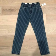 PacSun Railroad Striped Mom High Rise Jeans sz 23 NWT - £26.66 GBP