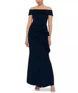 XSCAPE Women's Off-The-Shoulder Gown Navy Size 6 $259 - $128.69