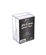 25 packs of 2 (50) BCW 2-Piece Slider Boxes. Holds 35 Standard Sized Cards. - $973.46 MXN