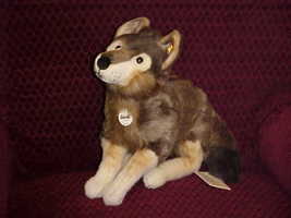 17" Steiff Snorry Wolf Plush Toy Mint With Tags Number 069284 NICE - $249.99