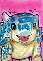 Jurassic World Camp Cretaceous Bumpy Dinosaur Anime Art Sketch Card ACEO by Maia - $19.99