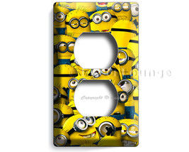 Cute Despicable Me Crazy Funny Minions Elictrical Power Outlet cover wall plate  - £8.68 GBP