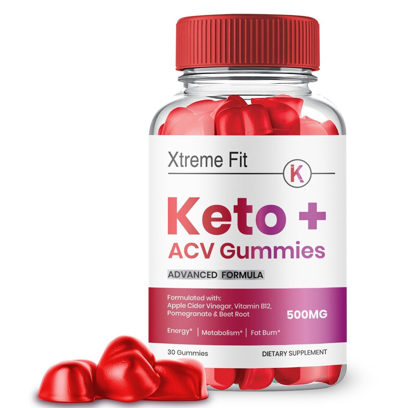 1 Pack Xtreme Fit Keto ACV Gummies, Official Xtreme Keto Gummies Keto ACV - $33.98