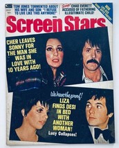 VTG Screen Stars Magazine May 1973 Vol 31 #5 Cher and Sonny No Label - £11.17 GBP