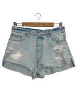 Abercrombie Fitch Shorts Womens 29 Distressed High Rise Denim Cut Off Jean - $30.55 CAD