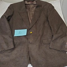 Hart Schaffner Marx Men&#39;s textured Blazer Suit Jacket Sport Coat 46L - £38.93 GBP