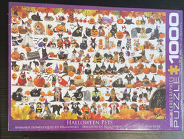 1000 Piece Eurographics Puzzle Halloween Pets Cats Dogs In Costume New Sealed - £23.93 GBP