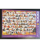 1000 Piece Eurographics Puzzle HALLOWEEN PETS Cats Dogs in Costume NEW S... - £23.47 GBP