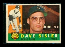 Vintage 1960 Topps Baseball Trading Card #186 Dave Sisler Detroit Tigers Pitcher - £6.81 GBP