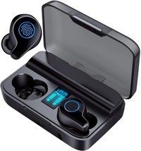 Wireless Earbuds,Bluetooth Headphones ENC Noise Cancellation LED Digital... - $19.34