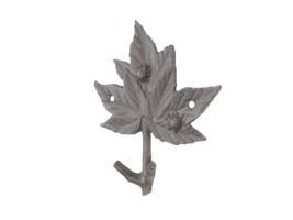 [Pack Of 2] Cast Iron Maple Tree Leaves Decorative Metal Tree Branch Hooks 6.5&quot;&quot; - £38.00 GBP