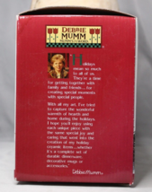 SAKURA Debbie Mumm Ceramic Snow Angel Village W/Box &amp; Candle Christmas Decor - £22.57 GBP