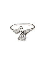 925 Sterling Silver Duck White CZ Women finger ring - £14.56 GBP