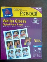 Avery Microsoft Picture It Wallet Glossy Express Software Digital Photo ... - $20.79
