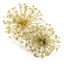 6.5&quot; X 6.5&quot; X 6.5&quot; Gold Starburst Spheres Set Of 2 - $74.63