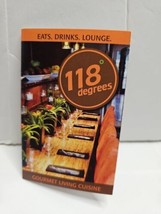 Tiny Menu 2010 118* Degrees Gourmet Living Cuisine Raw Food Restaurant 2... - $12.47