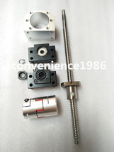 1 pcs  Antibacklashed RM2510--1900mm Ballscrew &amp; BF20/BK20&amp;14*17 mm Couplering - £159.16 GBP