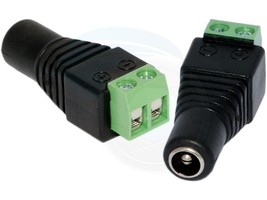 2Pcs CCTV Camera UTP Power DC Plug 2.1mm 5.5mm Female Power Connector - £5.52 GBP