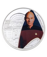 2015 Star Trek Capitano Jean-Luc Picard 1 Oncia Argento Moneta di Prova - $105.57