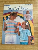 Sugar &amp; Spice Vest, Pullover, 2 styles , 1987, Leisure Arts Leaflet 542,... - $111.97 MXN