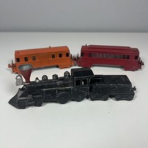 Midgetoy Midge Toy Vintage 4 Pc. Metal Train Rockford Illinois - £10.89 GBP