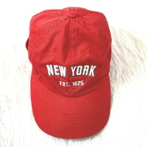 Baseball Cap Hat New York Est. 1625 Danelley OS Adjustable Red - £17.35 GBP