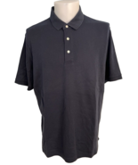 Lands&#39; End  Navy Blue Short Sleeve Polo Shirt Traditional Fit Size L - $18.99