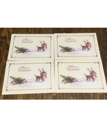 Vintage Merry Christmas cards cute little kitten pulling sled Gibson bra... - €17,02 EUR