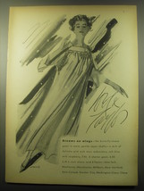 1959 Lord &amp; Taylor Gown Ad - Dreams on Wings - £11.87 GBP