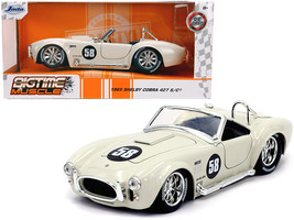 1965 Shelby Cobra 427 S/C #58 Cream &quot;Bigtime Muscle&quot; 1/24 Diecast Model Car by J - £31.84 GBP