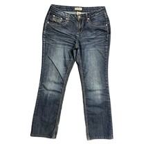 Earl Jeans Blue Denim Stretch Petite Women Size 8P Mid Rise - £17.73 GBP