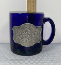 The Durango &amp; Silverton Narrow Gauge Railroad Cobalt Blue Coffee Cup 12 OZ - £7.43 GBP