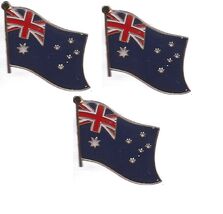 Pack of 3 Australia Single Flag Lapel Pins - $10.95