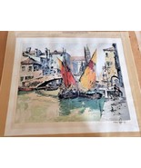 Hans Figura - Canal in Venice Etching - 63/200 - £196.64 GBP