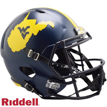 West Virginia Mountaineers Country Roads Full Size Speed Replica Football Helmet - £107.41 GBP
