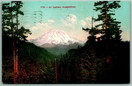 Mount Rainier mount Mt Tacoma Washington WA 1911 DB Postcard I9 - £3.37 GBP