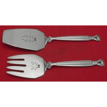 Acorn by Georg Jensen Sterling Silver Fish Serving Set 2pc Large Pierced 10 1/2&quot; - $1,493.91