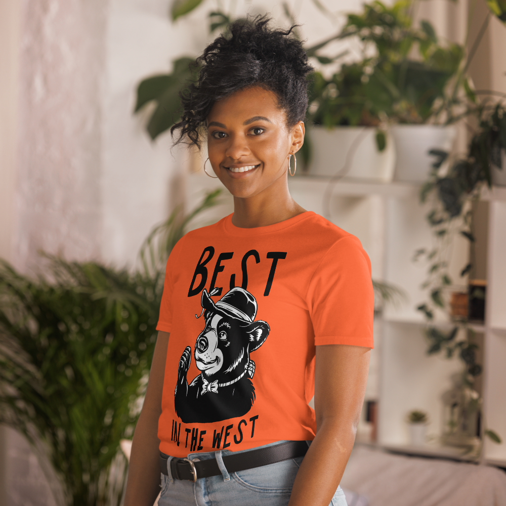 Short-Sleeve Unisex T-Shirt – Best in the West (Orange) Item image 9