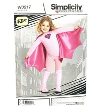 Simplicity Sewing Pattern W0217 Super Easy Capes Child&#39;s Superhero Size 3-8 - £3.59 GBP