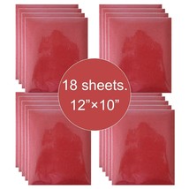 18 Sheet 12&quot;x10&quot; Red Glitter HTV Iron On Heat Transfer Vinyl for T-Shirt... - $22.69