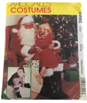 McCalls Sewing Pattern 8992 Santa Claus Costume Bag Doll Christmas Mens L 42 44 - £6.38 GBP