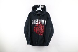 Vtg Y2K 2004 Mens Small Distressed American Idiot Green Day Band Full Zip Hoodie - £77.80 GBP