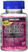 Costco Kirkland Signature Allergy Relief 600 Tablets 25-mg Compare to Be... - $13.08