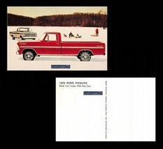 1972 Ford Pickups Vintage Original Farbe Postkarte – Usa – Tolles Original!! - £6.81 GBP