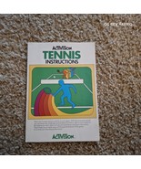 Atari 2600 Tennis game manual in excellent condition by Activision  - $6.00