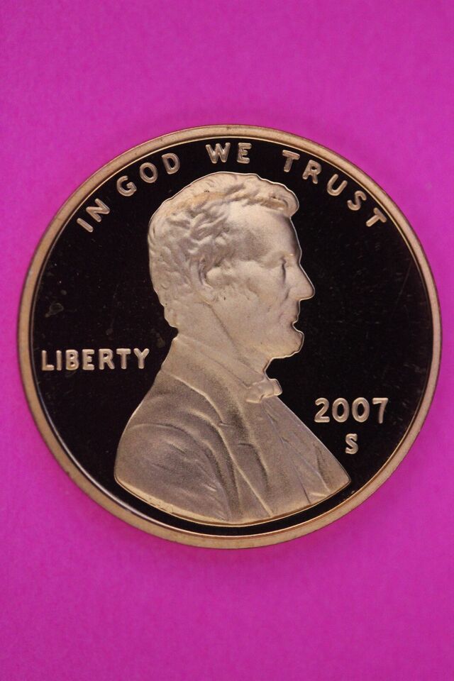 Gem Proof 2007 S Ultra Deep Cameo Lincoln Memorial Cent Same Coin In Pic... - $9.99